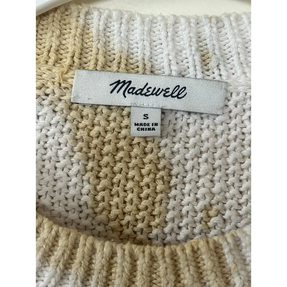 Madewell Rainbow Tie-Dye Westford Pullover Sweater Size Small